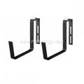 Powder Coating Black Steel Planter Holder Bracket